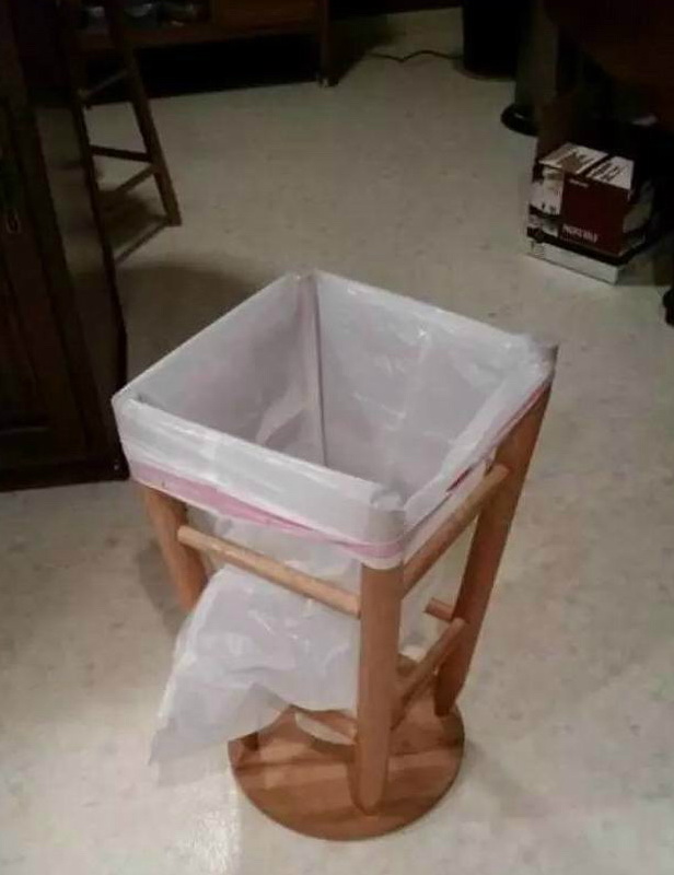 自制垃圾筒器物gif搞笑图片