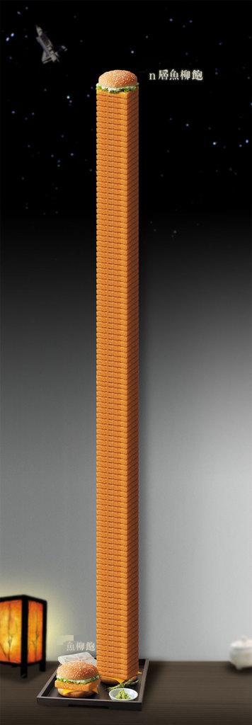 N 层鱼柳堡，弱爆了~~~器物gif搞笑图片