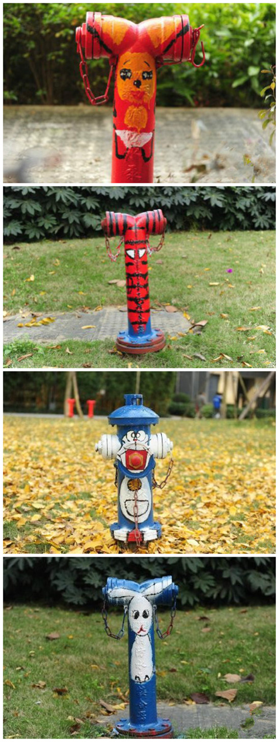 消防栓也萌萌哒器物gif搞笑图片