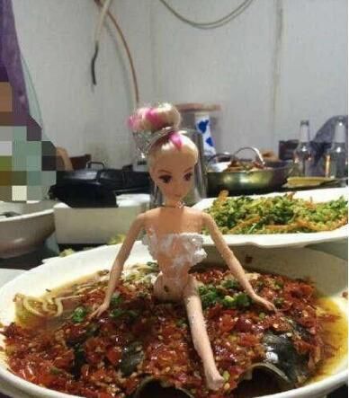 点了份剁椒美人鱼结果。。。器物gif搞笑图片