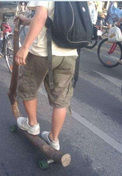 自制轮滑，简单实用器物gif搞笑图片