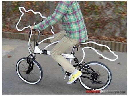 历数那些有创意的自行车器物gif搞笑图片