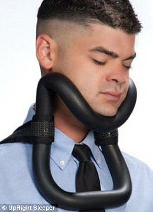 睡直了，别趴下！“贪睡支架”美国问世器物gif搞笑图片