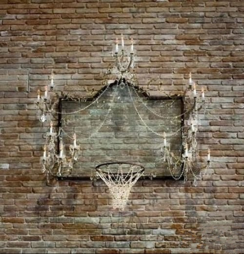 好高大上的篮球筐！器物gif搞笑图片