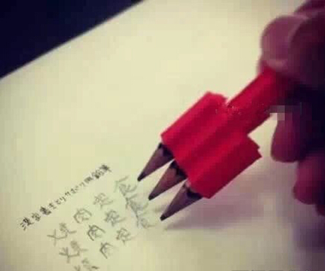 有此神器再也不怕老师罚抄了器物gif搞笑图片