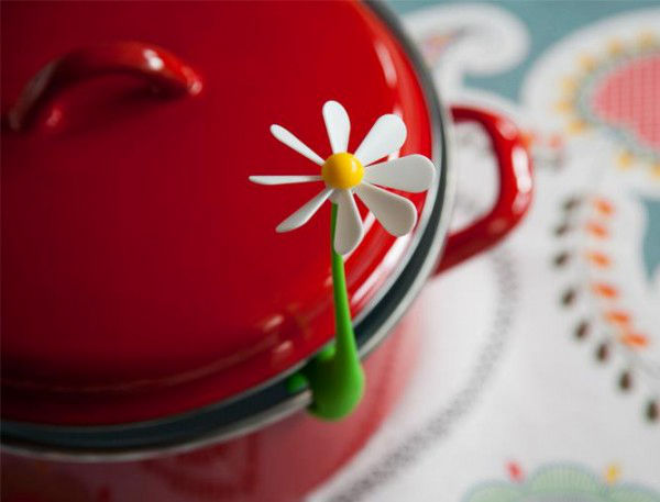 创意厨具锅边小花，让烹饪更轻松灵动！器物gif搞笑图片