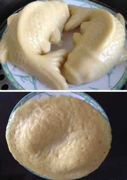 妈妈买了两条年糕鱼,下锅后。。。器物gif搞笑图片