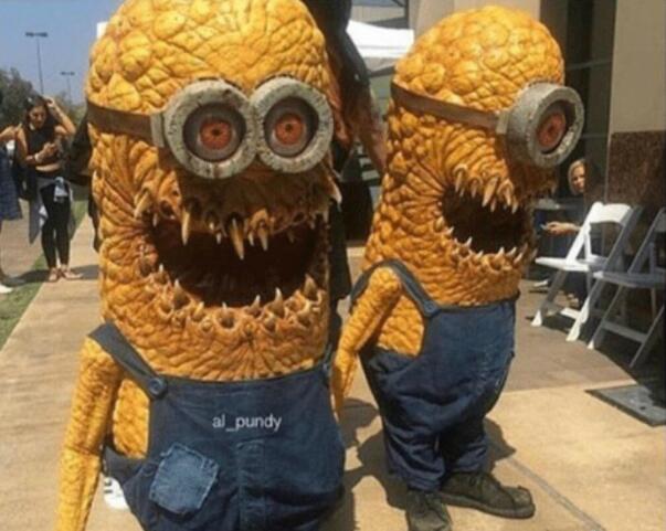 这不是我认识的小黄人啊器物gif搞笑图片