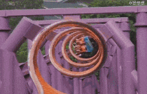 这样变态的过山车，请让我来30次器物gif搞笑图片