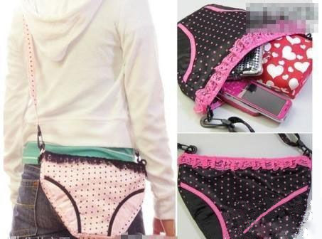 妹子们看过来，霸气侧露的个性挎包器物gif搞笑图片