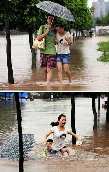 秀恩爱,死得快~人物gif搞笑图片