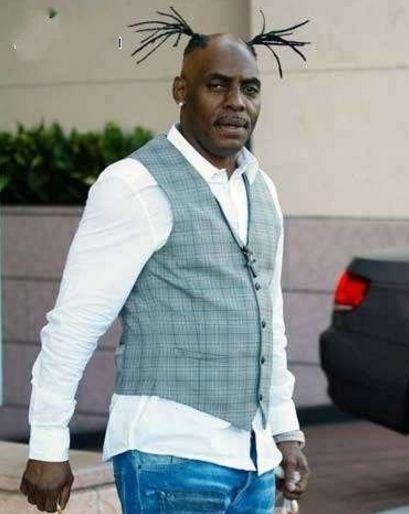 兄弟，你的发型真的很独特人物gif搞笑图片