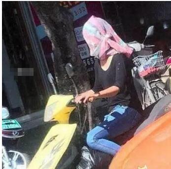 为了不被晒黑也是拼了人物gif搞笑图片