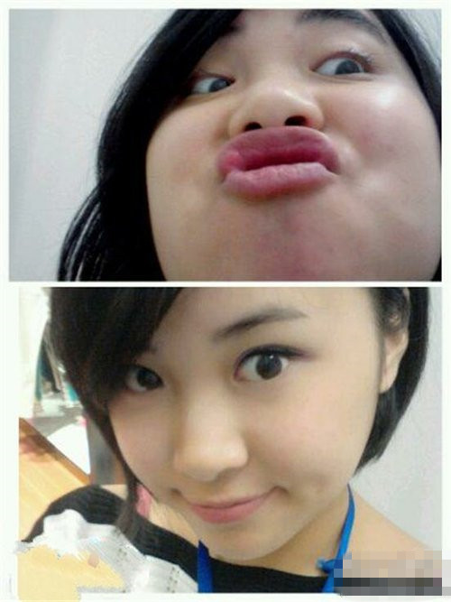 你能看出她们是同一人吗？人物gif搞笑图片