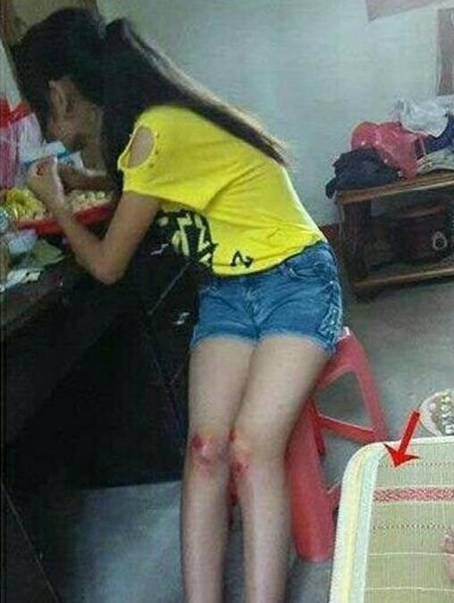 碰到这样的女孩儿你要好好珍惜，她们上辈子都是折翼的天使人物gif搞笑图片