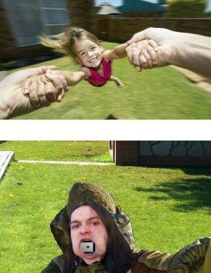 为了拍照，拼了人物gif搞笑图片