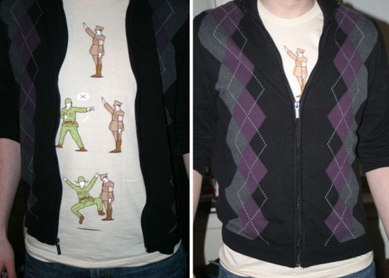 爆笑T恤人物gif搞笑图片