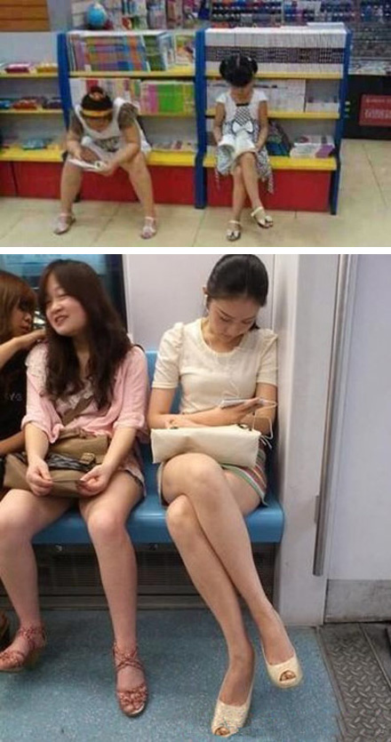 白富美与屌丝女的成长过程人物gif搞笑图片