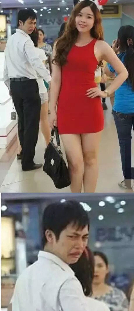 到底看到什么了，这表情...人物gif搞笑图片