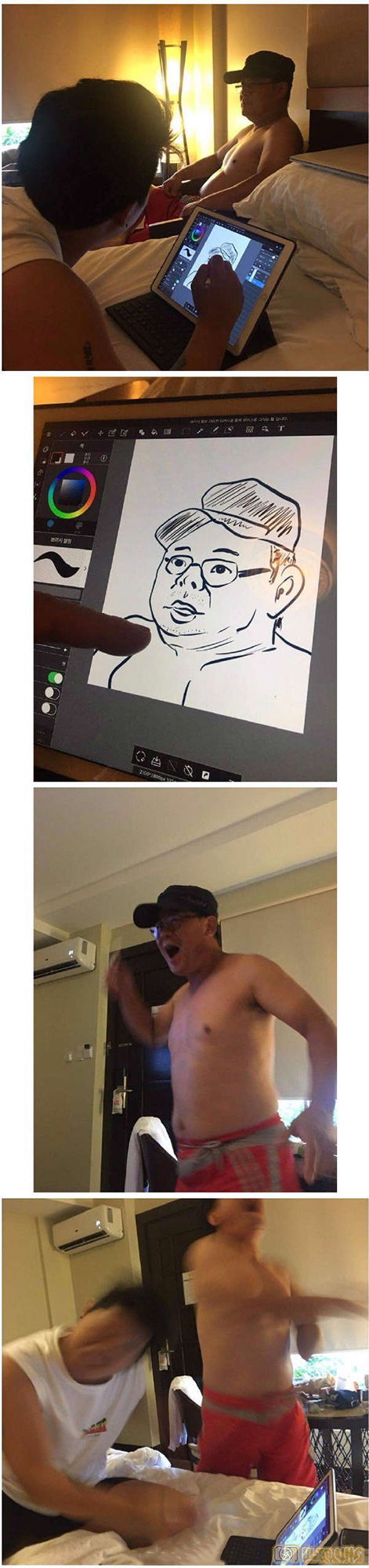 所以说严父出孝子，真的没错人物gif搞笑图片