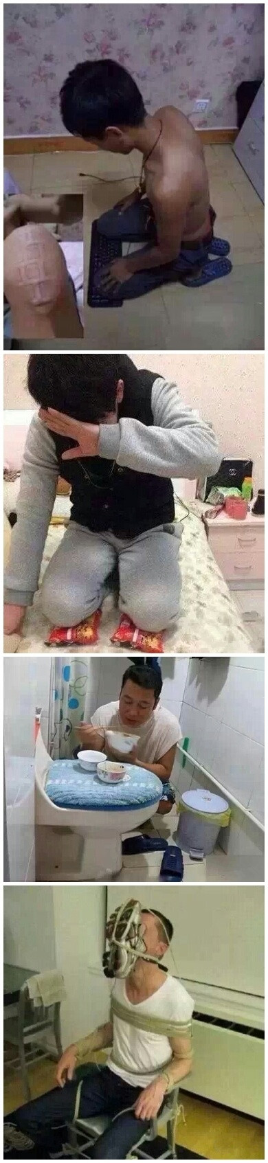 喝醉酒搂错老婆的结果人物gif搞笑图片