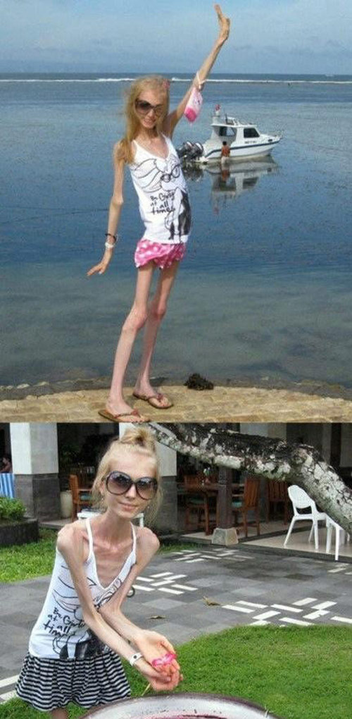 她的肉都到哪里去了？人物gif搞笑图片