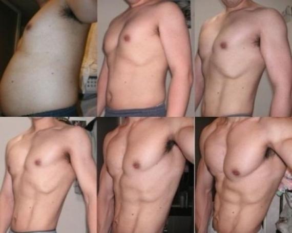 男人减肥健身六部曲人物gif搞笑图片