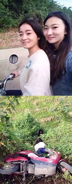 生命诚可贵，自拍价更高人物gif搞笑图片