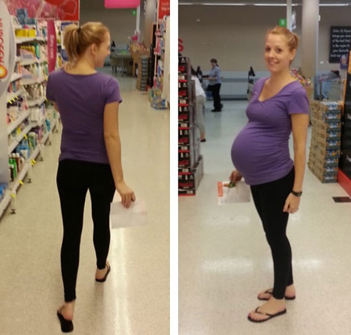 妹子背影很好看，转过身来，更美人物gif搞笑图片