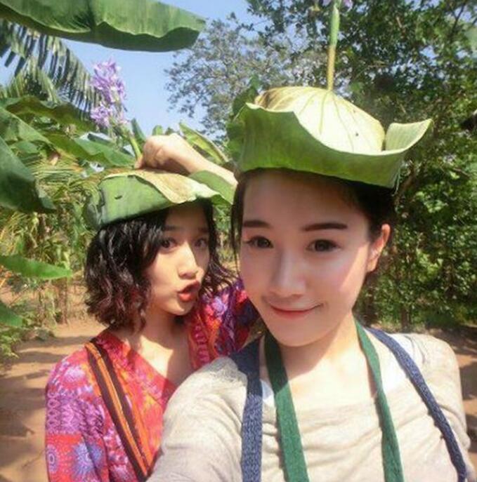 刚摘的帽子，感觉自己萌萌哒人物gif搞笑图片