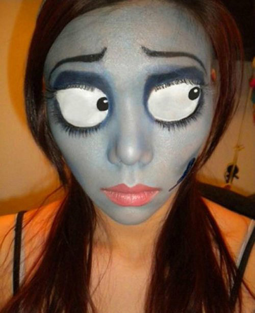 妹子你跟自己是有多大的仇？人物gif搞笑图片