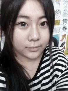 妹子，不带你这样吓人的人物gif搞笑图片