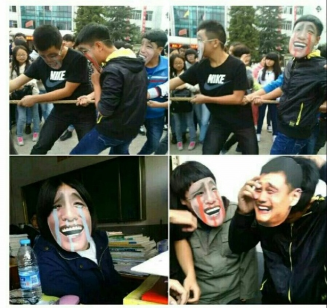 艹，一群心机BOY人物gif搞笑图片