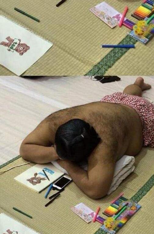 不要以为画风可爱的人就一定是个萌妹人物gif搞笑图片