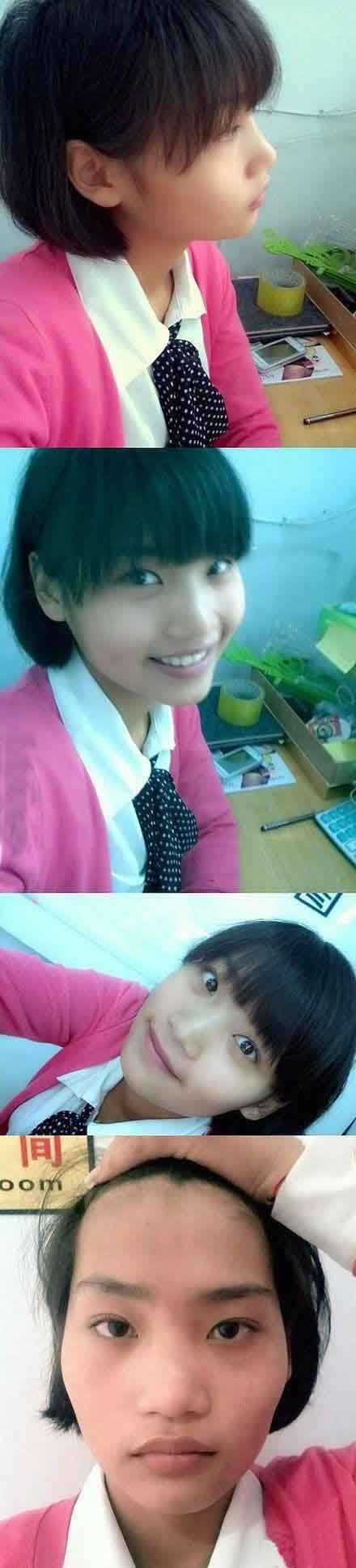 女生有没有刘海真的很重要么？人物gif搞笑图片