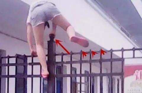 女汉子喜欢不走寻常路人物gif搞笑图片