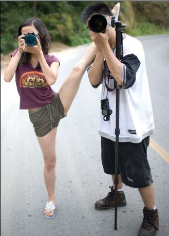 拍照，玩的就是技巧人物gif搞笑图片