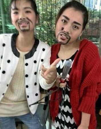 传说中的女汉子人物gif搞笑图片