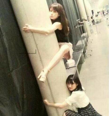 没有什么难事，是女汉子不敢做的人物gif搞笑图片