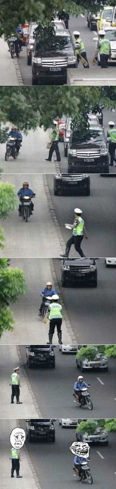 挡我面前我就停下？酱紫想那就证明你太弱了人物gif搞笑图片