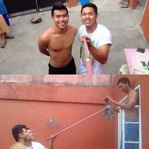 男人有时候也要放纵自己一回，玩玩自拍人物gif搞笑图片