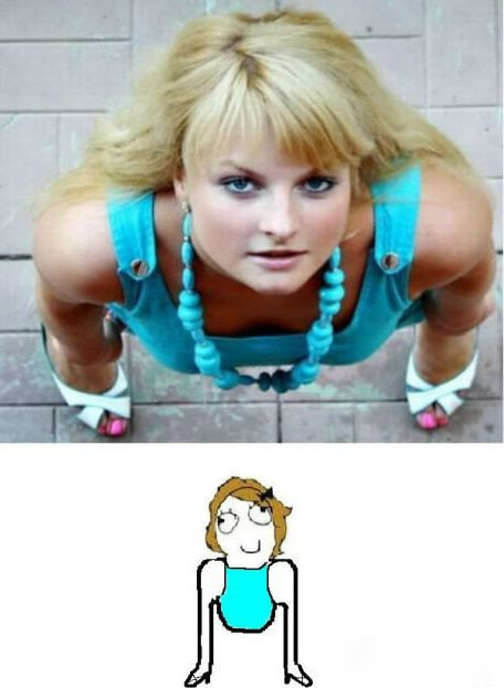 视线错觉人物gif搞笑图片