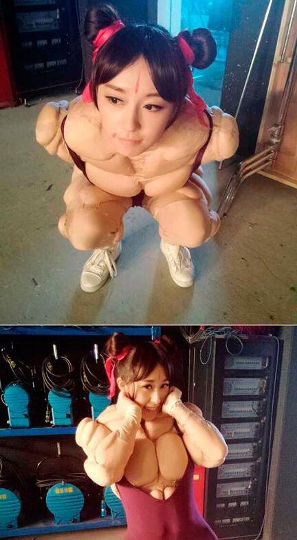 你的肌肉都下垂了人物gif搞笑图片