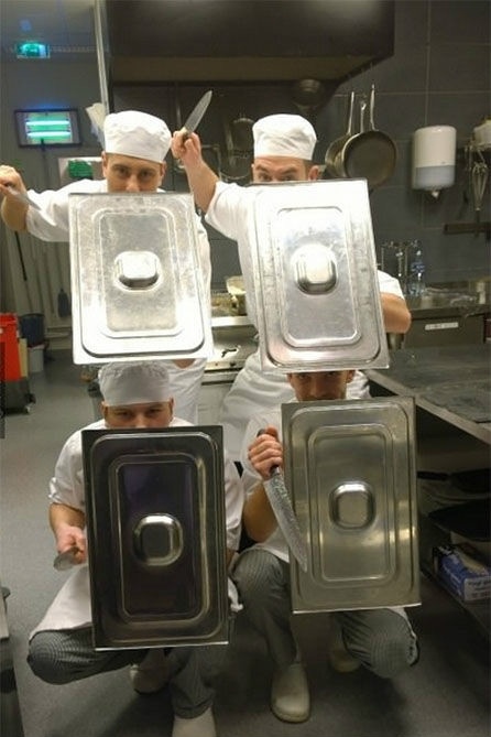 后厨版斯巴达勇士人物gif搞笑图片