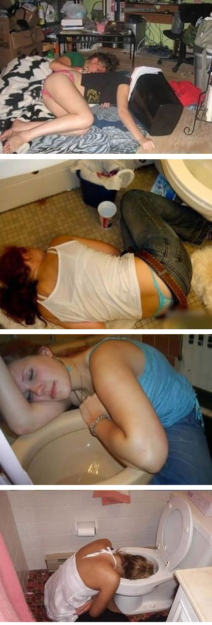 喝醉的女人，你伤不起~人物gif搞笑图片