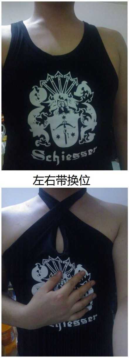 一秒钟内把背心变成晚礼服的方法人物gif搞笑图片