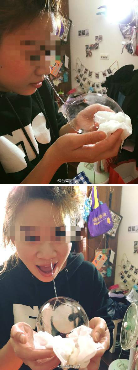 台湾一个女网友，这是真的人物gif搞笑图片