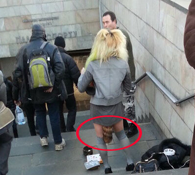 好像看到了妹子的狐狸尾巴人物gif搞笑图片