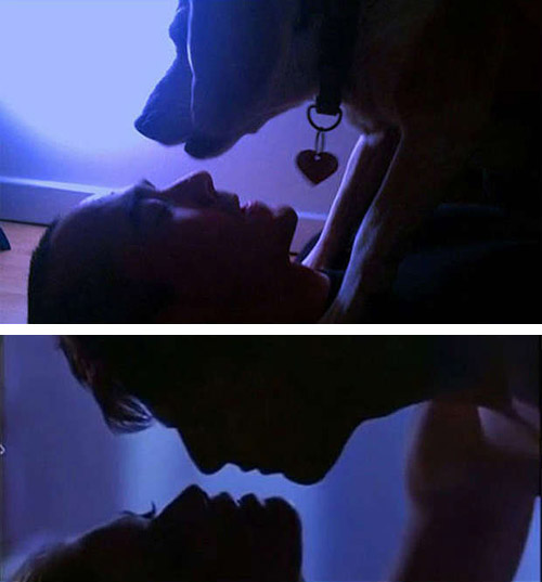 cos电影的外国帅哥和他的狗人物gif搞笑图片