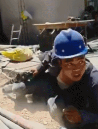 工地逗比欢乐多人物gif搞笑图片